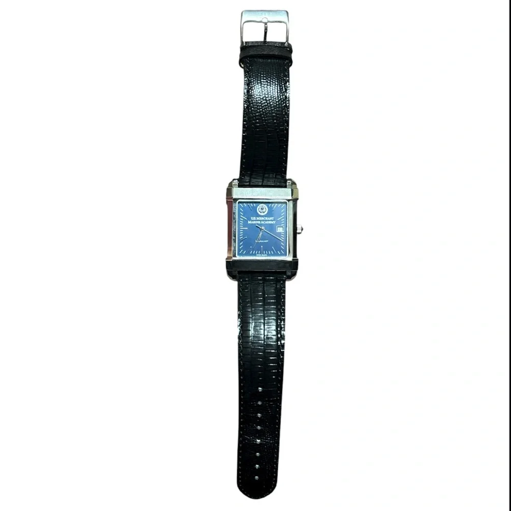 US Merchant Marine Academy Men's Blue Quad Watch by M.LaHart & Co.